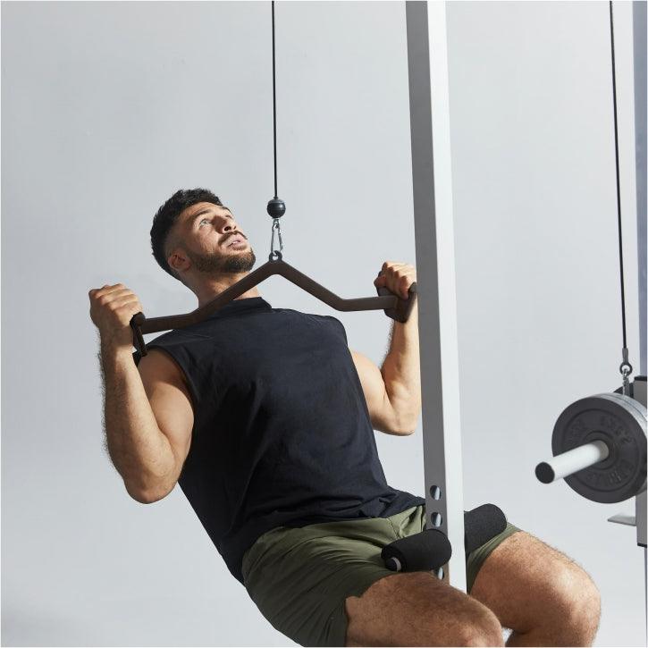 Latzug-/Rudergriff Gummi schwarz