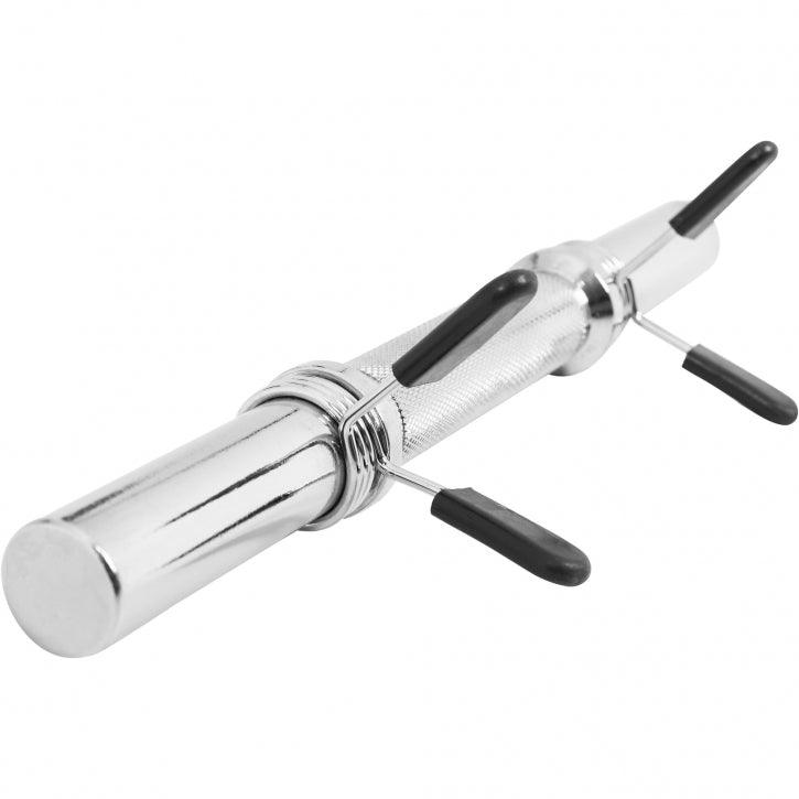 Kurzhantelstangenset 30 mm Chrom 35 cm mit Federverschluss