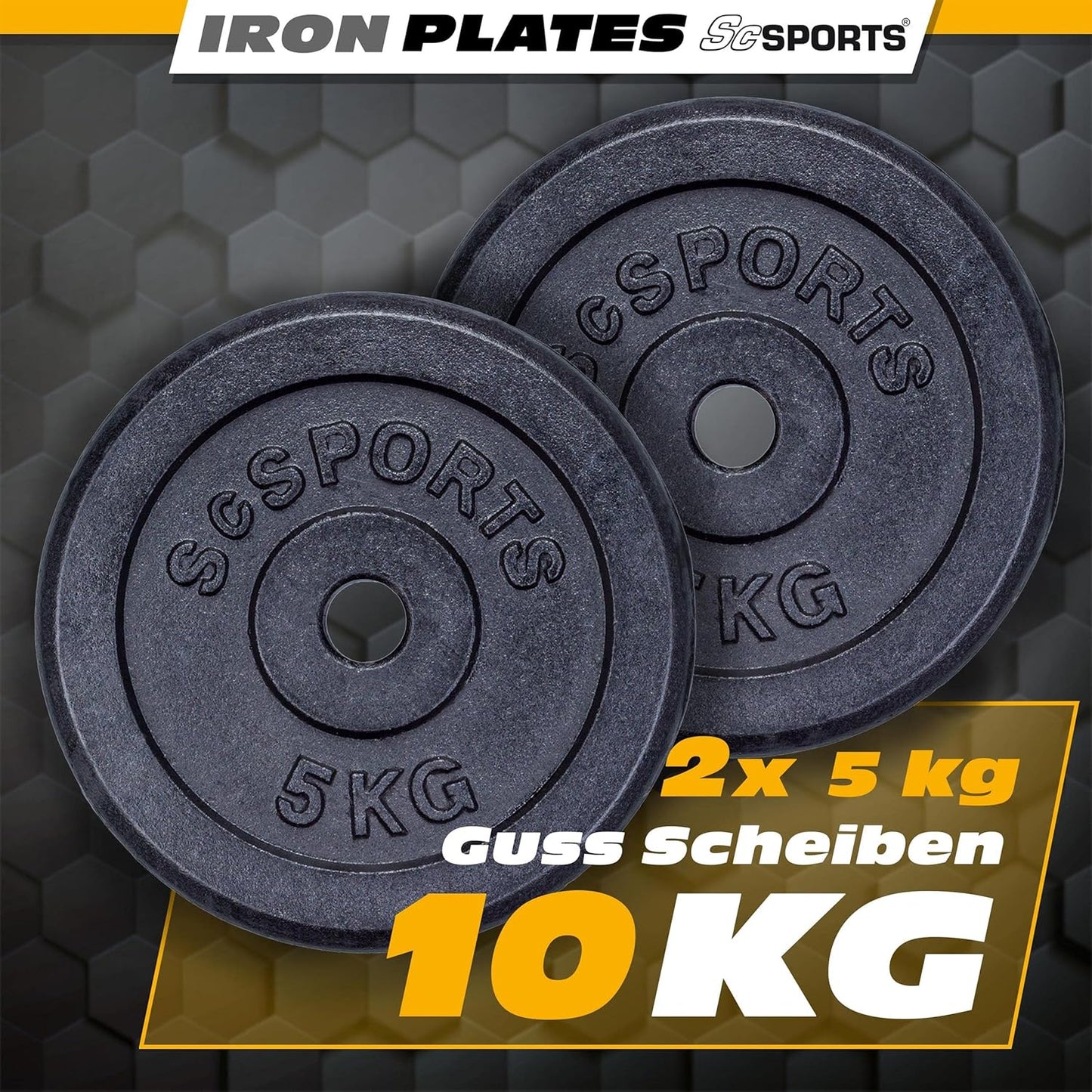 Hantelscheiben Set Gusseisen 10 - 40 kg