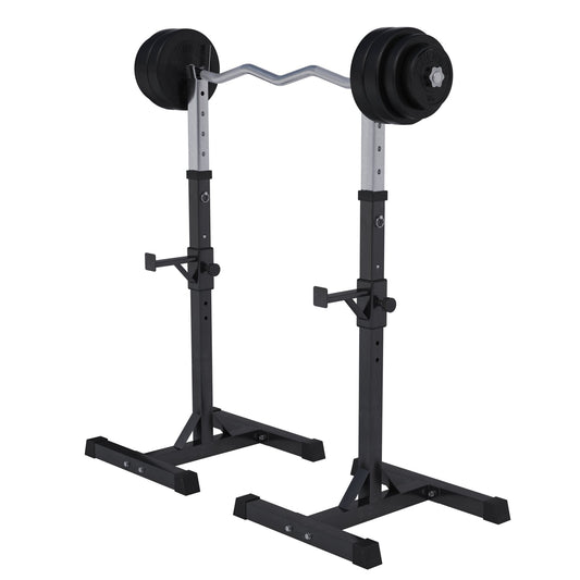 Squat Rack Hantelständer Set inkl. Curlset Kunststoff 35 kg