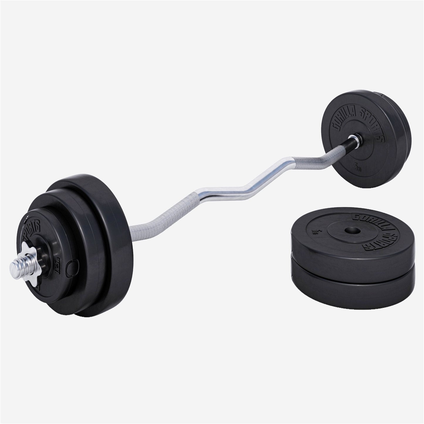 Squat Rack Hantelständer Set inkl. Curlset Kunststoff 35 kg