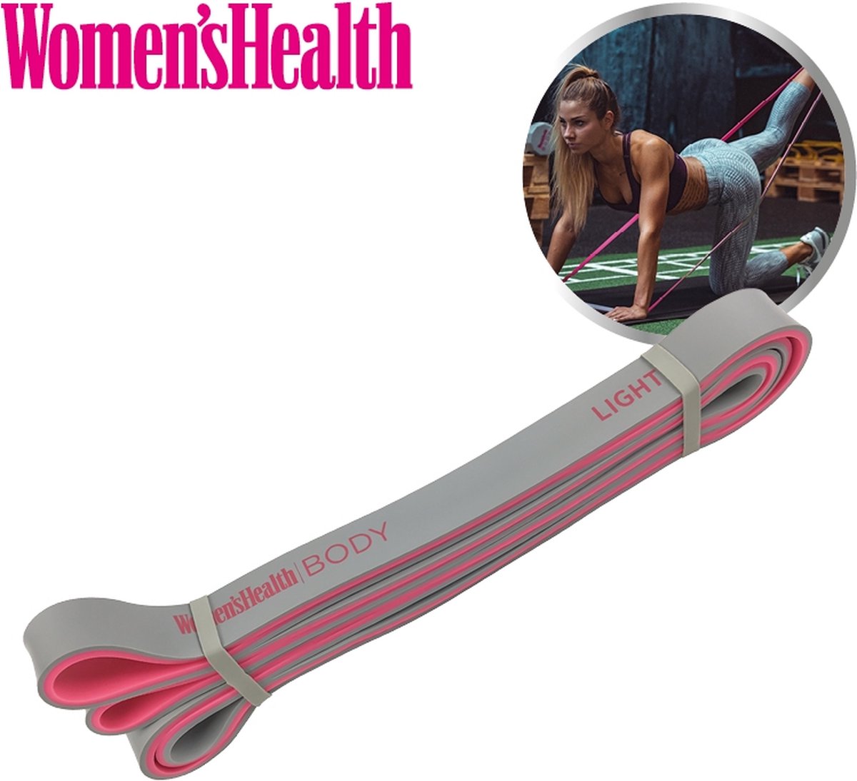 Trainingsband Pink/Grau